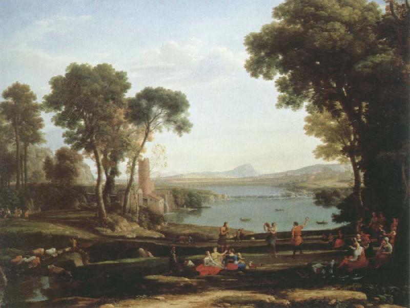 Claude Lorrain landscape with the marriage of lsaac and rebecca oil painting image